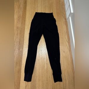 lululemon athletica Kids Solid Black Cuffed Leggings